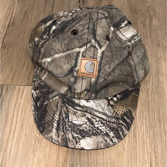 Carhartt Brown 100% Cotton Blend Realtree Xtra Camo Hat infant Size OS - Picture 1 of 5